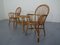 Italian Bamboo Armchairs & Table, 1950s, Set of 3 3