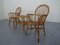 Italian Bamboo Armchairs & Table, 1950s, Set of 3, Image 3