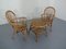 Italian Bamboo Armchairs & Table, 1950s, Set of 3 12