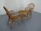 Italian Bamboo Armchairs & Table, 1950s, Set of 3 4