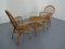 Italian Bamboo Armchairs & Table, 1950s, Set of 3, Image 4