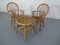 Italian Bamboo Armchairs & Table, 1950s, Set of 3 30