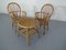 Italienische Stühle und Tisch aus Bambus, 1950er, 3er Set 30