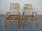 Mid-Century Italian Armchairs and Glass Table, 1950s, Set of 3 5