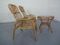 Fauteuils Mid-Century en Bambou et Table en Verre, Italie, 1950s, Set de 3 3