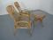 Mid-Century Italian Armchairs and Glass Table, 1950s, Set of 3, Image 4