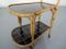 Italian Bamboo Serving Bar Cart, 1950s 16