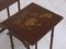 Antique Nesting Tables with Flower Motif 7