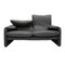 Grey Leather Maralunga Sofa by Vico Magistretti for Cassina, 1973 2