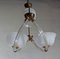 Lámpara de techo Reticello de cristal de Murano de Ercole Barovier, años 40, Imagen 3