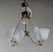 Reticello Murano Glass Ceiling Lamp by Ercole Barovier, 1940s 3