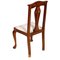 Italian Baroque Chippendale Style Walnut Chairs, 1920s, Set of 6, Image 2