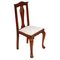 Italian Baroque Chippendale Style Walnut Chairs, 1920s, Set of 6 3