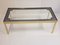 Vintage Aluminum, Gold, & Glass Coffee Table with Stars, 1960s 3