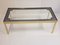 Vintage Aluminum, Gold, & Glass Coffee Table with Stars, 1960s, Image 3
