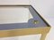 Vintage Aluminum, Gold, & Glass Coffee Table with Stars, 1960s, Image 6