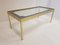 Vintage Aluminum, Gold, & Glass Coffee Table with Stars, 1960s, Image 9