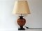 Vintage Salon Table Lamp with Ceramic Decor, 1970s 1