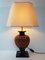 Vintage Salon Table Lamp with Ceramic Decor, 1970s, Image 3