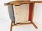 Scandinavian Beech & Imitation Leather Armchair, 1960s, Image 4