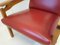 Scandinavian Beech & Imitation Leather Armchair, 1960s, Image 3