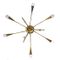 Mid-Century Italian Brass Chandelier, 1950s, Image 3