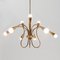 Mid-Century Italian Brass Chandelier, 1950s, Image 4