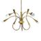 Mid-Century Italian Brass Chandelier, 1950s, Image 1