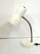 Chrome & White Lacquered Metal Table Lamp, 1970s 1