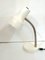 Chrome & White Lacquered Metal Table Lamp, 1970s, Image 1