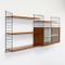 Vintage Teak Veneered Wall Unit with Showcase by Katja & Nisse Strinning for String 1