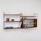 Vintage Teak Veneered Wall Unit with Showcase by Katja & Nisse Strinning for String 8