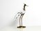 Mid-Century Modern Brass and Glass Bird by Luca Bojola for Licio Zanetti 1