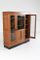 Art Deco Haagse School Oak and Beveled Glass Bookcase, 1920s 5