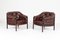Mid-Century Modern Leather Lounge Chairs by Arne Norell for Coja, Set of 2, Image 8