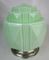 Antique Apple Green Opaline Glass Ceiling Lamp 3