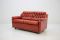 Danish Two Seater Red Leather Sofa, 1960s, Image 13