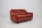 Danish Two Seater Red Leather Sofa, 1960s 14