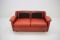 Danish Two Seater Red Leather Sofa, 1960s 9