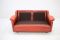 Danish Two Seater Red Leather Sofa, 1960s, Image 7
