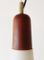 Large Scandinavian Teak & Glass Pendant, 1960s 4