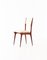 Italian Beige Skai & Mahogany Dining Chairs, 1950s, Set of 6, Image 7