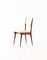 Italienische Esszimmerstühle mit Gestell aus Mahagoni & beigefarbenem Bezug aus Skai, 1950er, 6er Set 7