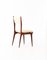 Italian Beige Skai & Mahogany Dining Chairs, 1950s, Set of 6 6