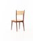 Italian Beige Skai & Mahogany Dining Chairs, 1950s, Set of 6, Image 4