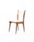 Italian Beige Skai & Mahogany Dining Chairs, 1950s, Set of 6 1