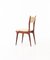 Italian Beige Skai & Mahogany Dining Chairs, 1950s, Set of 6 9