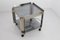 Chrome and Glass Serving Trolley, 1970s 3