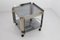 Chrome and Glass Serving Trolley, 1970s, Image 3