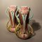 Jarrones antiguos modernistas de cerámica de Barbotine D'Onnaing. Juego de 2, Imagen 14